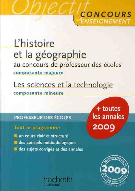 Histoire/géographie au CRPE 2009