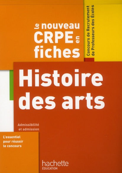 CRPE en fiches ; histoire des arts