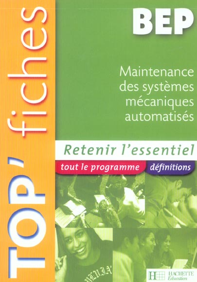 MAINTENANCE DES SYSTEMES MECANIQUES AUTOMATISES
