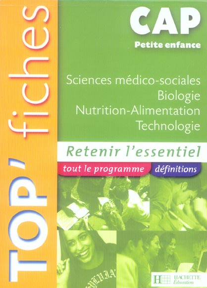 Sciences medico-sociales, biologie, nutrition-alimentation, technologie