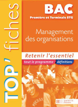 Management des organisations ; terminale stg