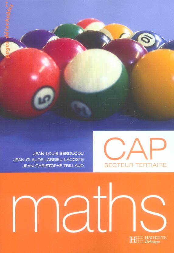 Mathematiques cap tertiaire - livre eleve - ed.2006