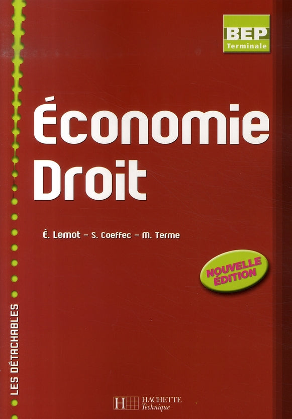 économie et droit ; terminale bep ; livre de l'élève (édition 2007)