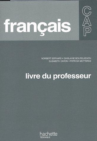 Français ; CAP ; livre du professeur