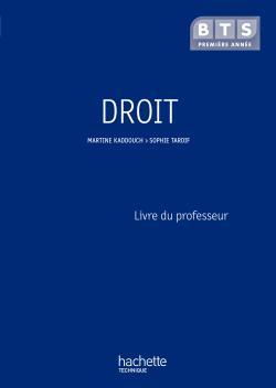 Droit ; BTS ; 1ère année ; livre du professeur