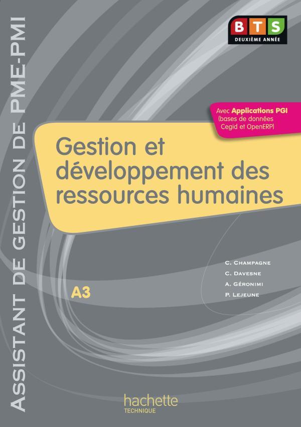 Gestion et développement des ressources humaines ; BTS 2ème année