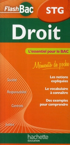 FLASH BAC : droit ; STG
