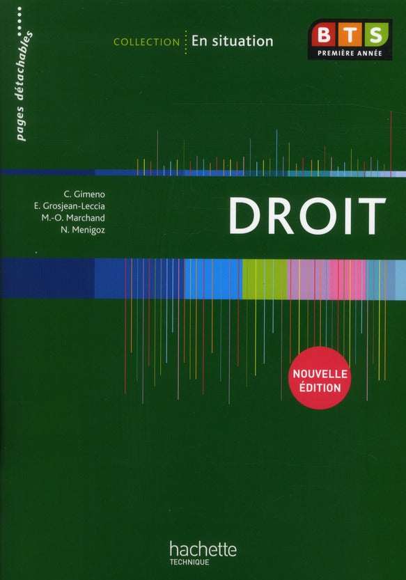 En situation : droit ; BTS 1ère année ; livre de l'élève (édition 2012)