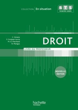 En situation droit bts 1re annee - livre professeur - ed. 2012