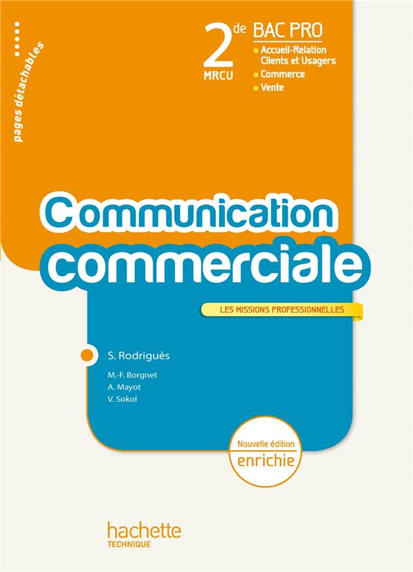 La communication commerciale ; 2de bac pro MRCU ; livre de l'élève