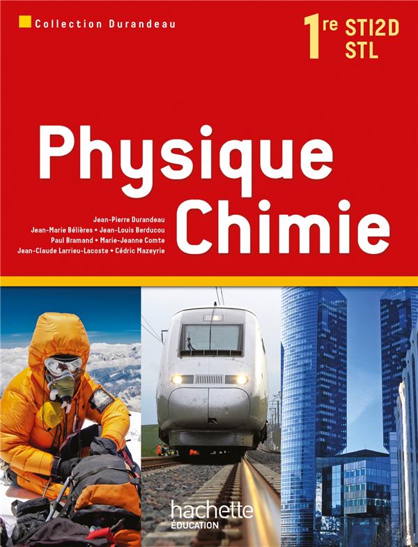 Physique chimie ; 1ère STI2D ; livre de l'élève