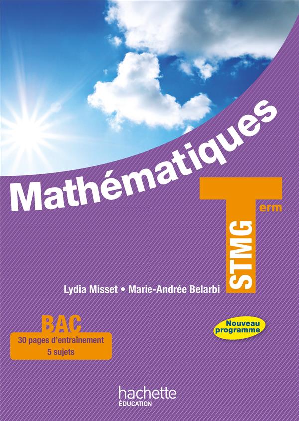 Mathématiques ; terminale STMG ; livre de l'élève