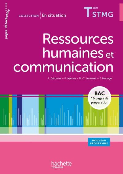 En situation : ressources humaines et communication ; terminale STMG ; livre de l'élève