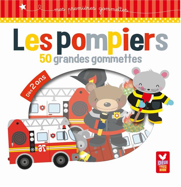 GOMMETTES : pompiers ; 50 grandes gommettes