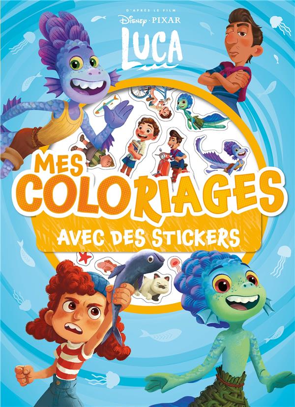 Mes coloriages avec stickers : Luca