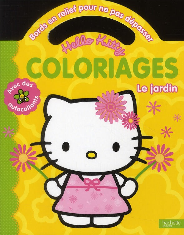 Hello Kitty : coloriages pour ne pas dépasser ; le jardin