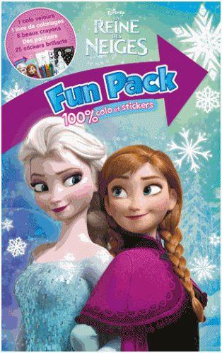 La Reine des Neiges : fun pack ; 100% colo et stickers