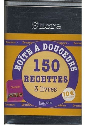 Coffret boîte à sucre ; 150 recettes de douceurs