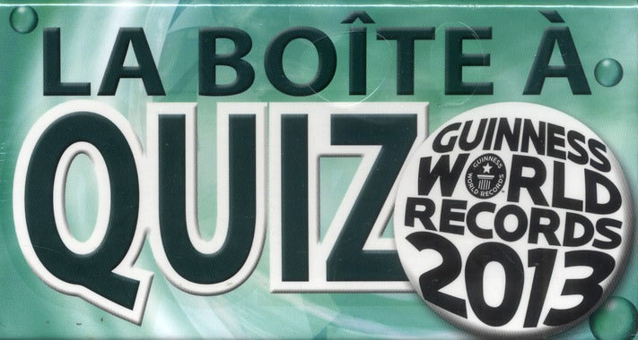 Guinness world records ; la boîte à quiz (édition 2013)