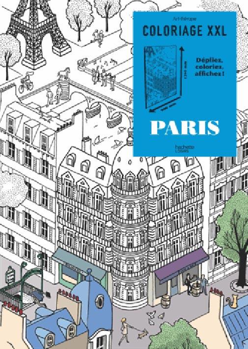 Art-thérapie : coloriage XXL ; Paris