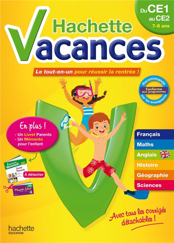 HACHETTE VACANCES : du CE1 au CE2