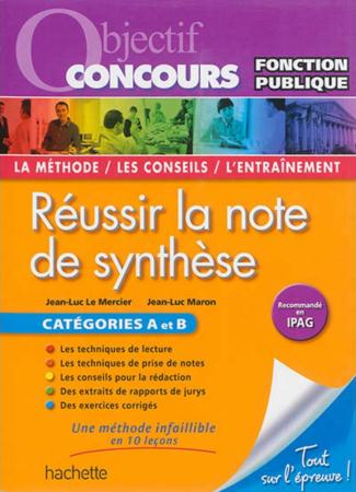 Objectif concours : réussir la note de synthèse