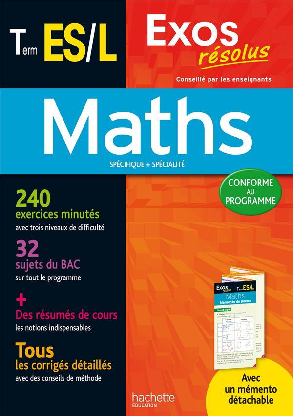 Exos résolus : maths ; terminale ES, L