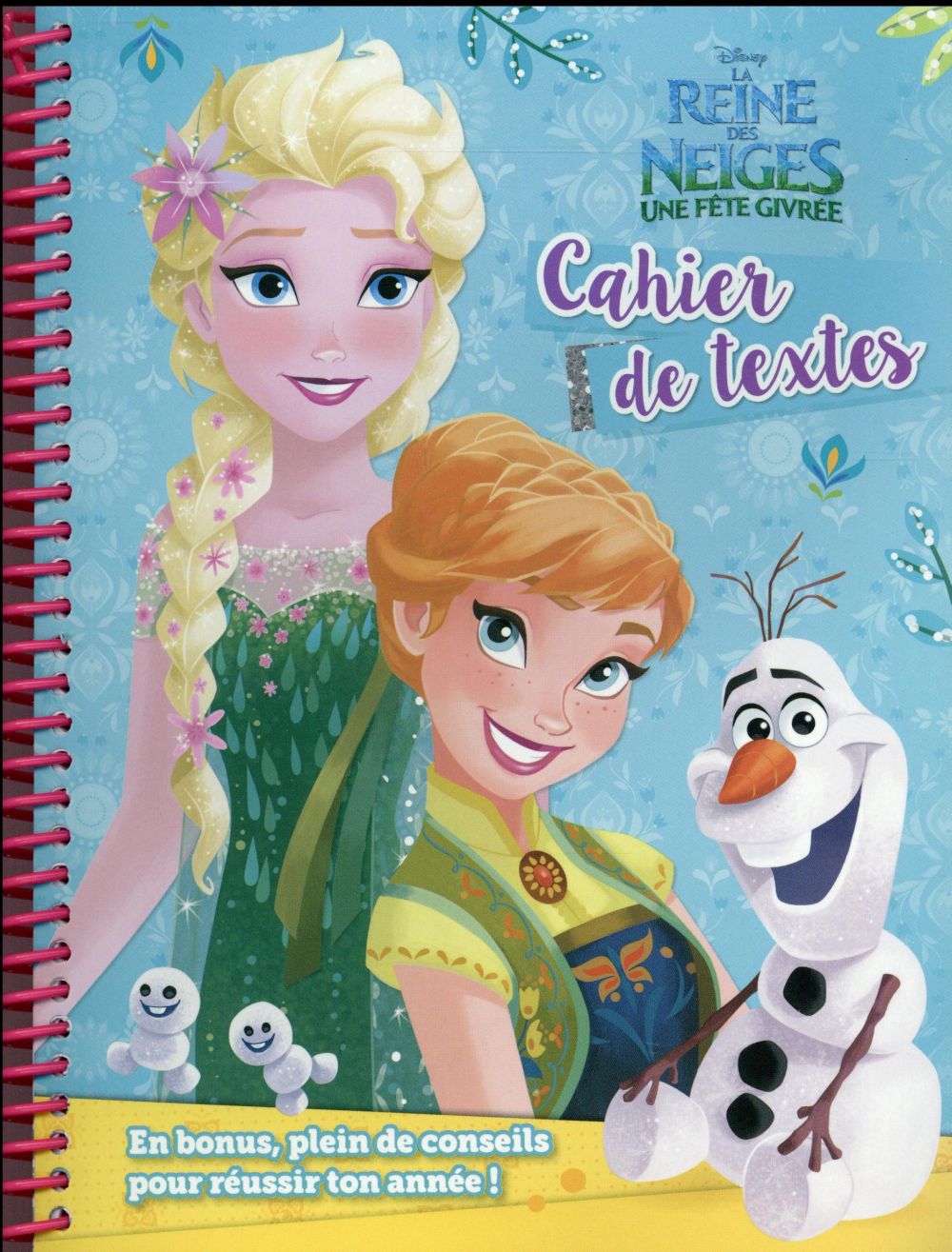 La reine des neiges ; cahier de texte