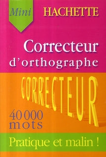 Correcteur d'orthographe ; 40000 mots courants