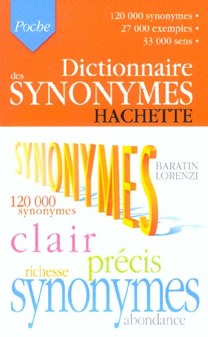 Dictionnaire Hachette poche ; synonymes (édition 2003)