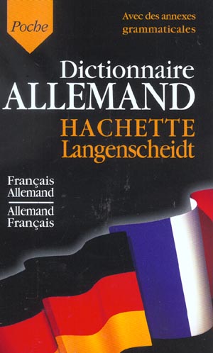 Dictionnaire allemand hachette langenscheidt (édition 2003)