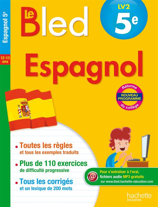 CAHIERS BLED : espagnol ; 5ème