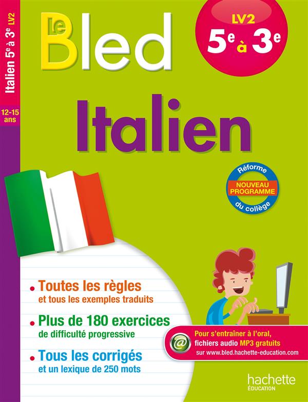CAHIERS BLED : italien ; LV2 ; 5e à 3e