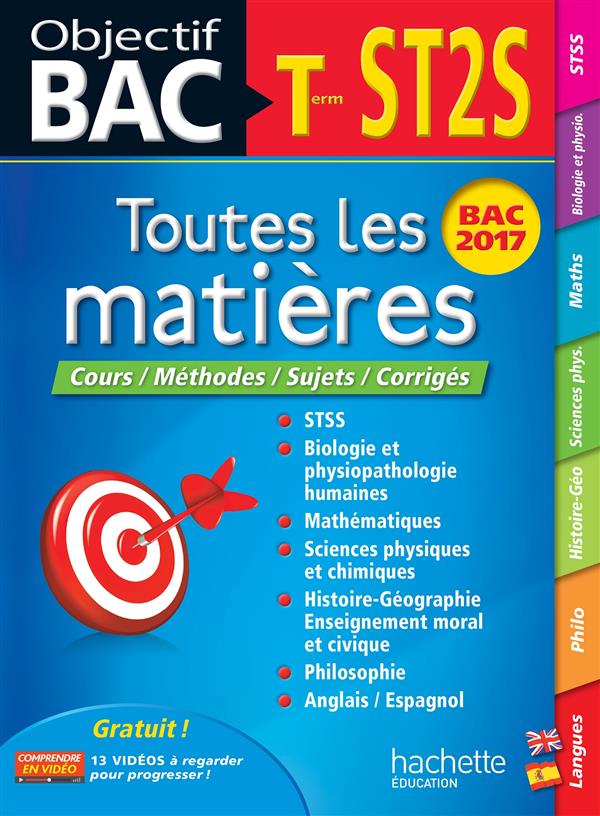 Objectif bac : toutes les matières ; terminale ST2S