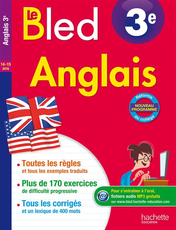 CAHIERS BLED : anglais ; 3ème
