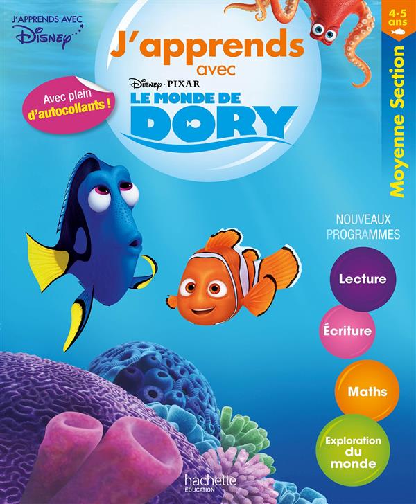 J'APPRENDS AVEC DORY : moyenne section