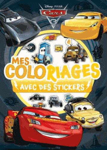 Mes coloriages : Cars 3 : avec des stickers !