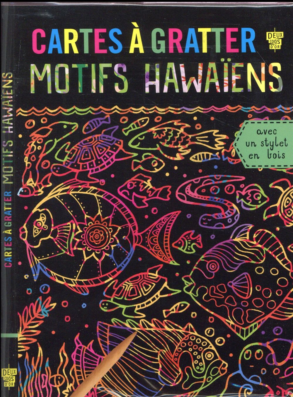 Cartes à gratter ; motifs hawaïens