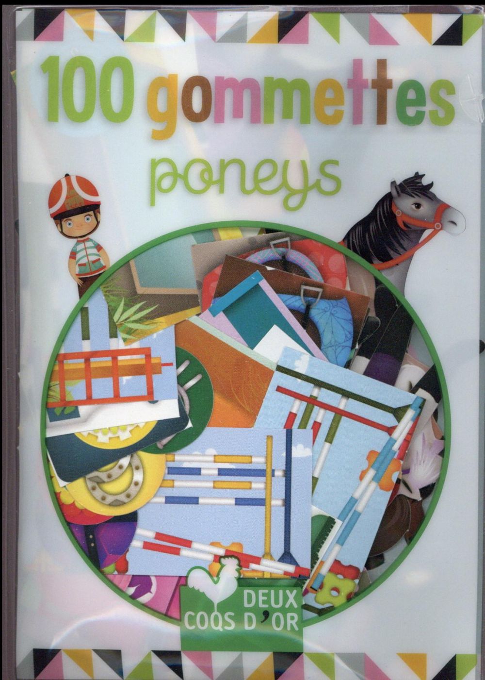 GOMMETTES : 100 petites gommettes ; les poneys