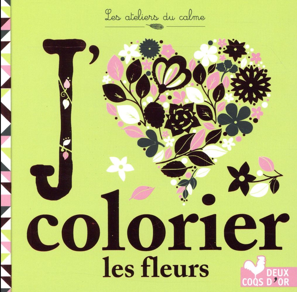 ADC - petit bloc ; j'aime colorier les fleurs