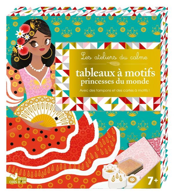 Tableaux à motifs ; princesses du monde