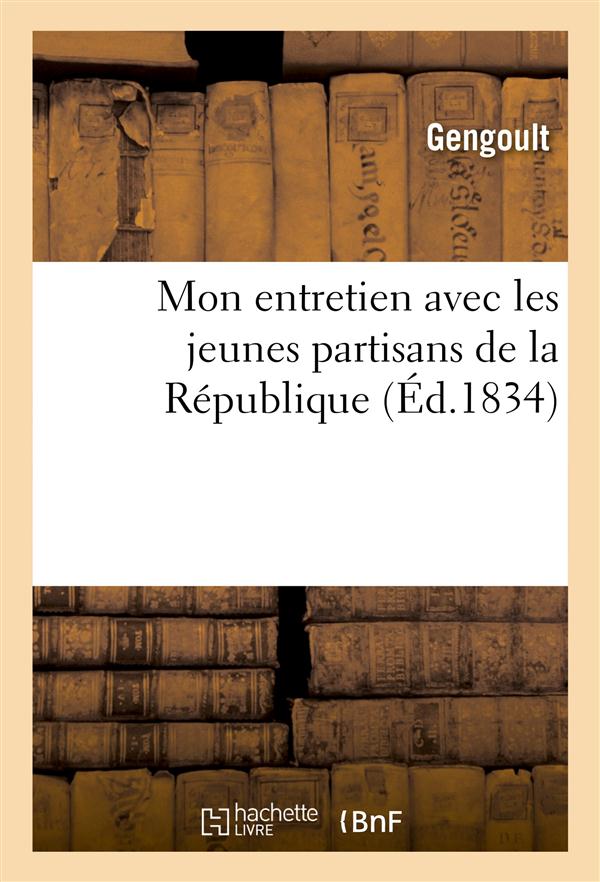 Mon entretien avec les jeunes partisans de la republique