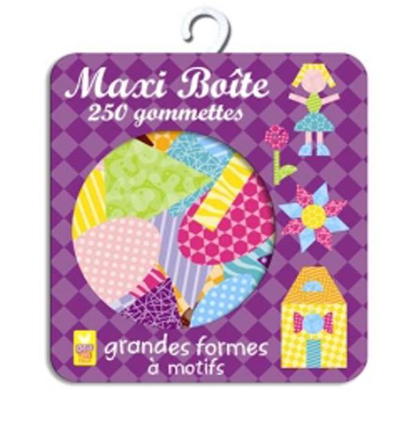 GOMMETTES : grandes formes à motifs ; maxi-boîte