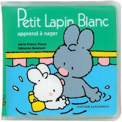 Petit Lapin Blanc : apprend à nager