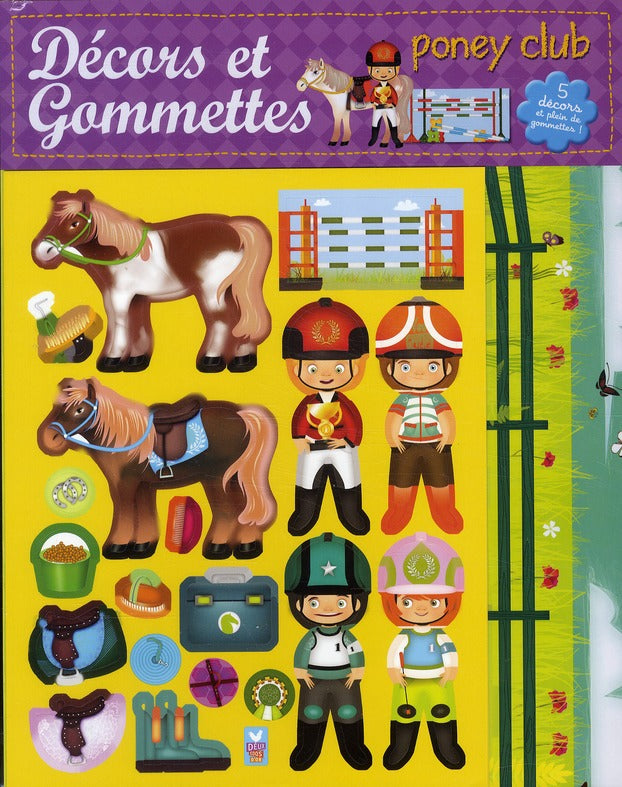 DECORS ET GOMMETTES : poney club