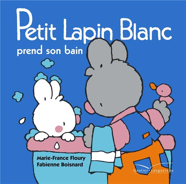 Petit Lapin Blanc : prend son bain