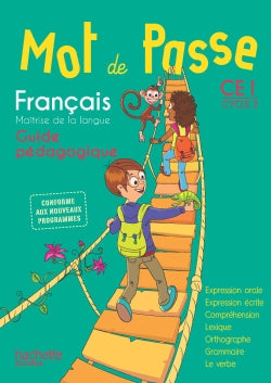 MOT DE PASSE Tome 42 : français ; CE1 ; guide pédagogique + CD (édition 2016)