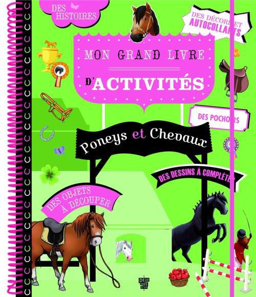 GOMMETTES : mon grand livre d'activités ; poneys et chevaux