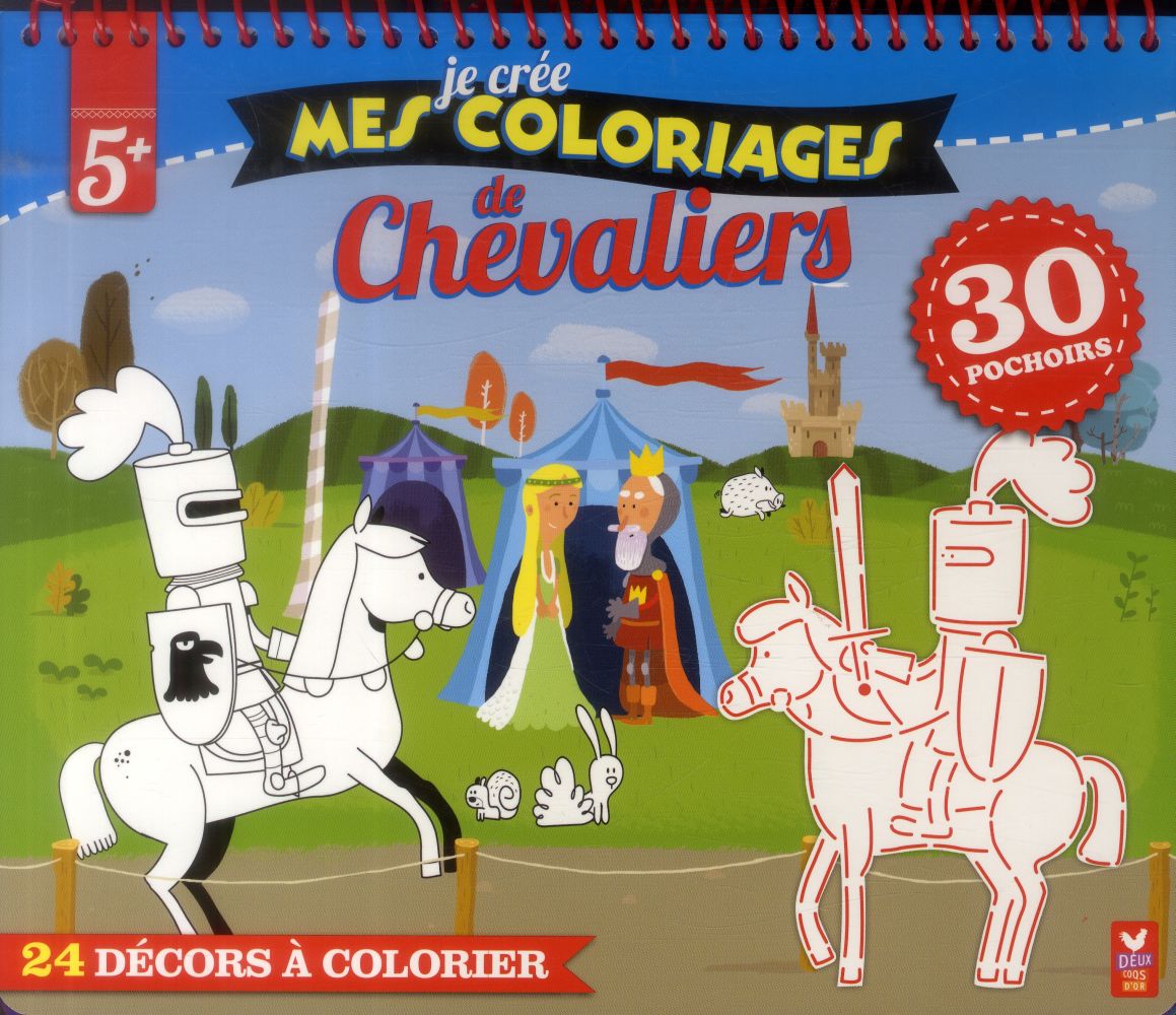 Je crée mes coloriages de chevaliers