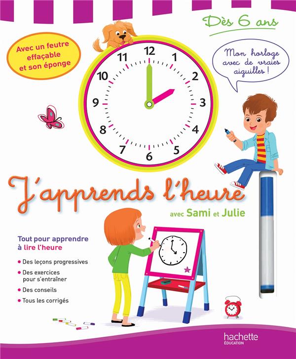 Sami et Julie ; j'apprends l'heure